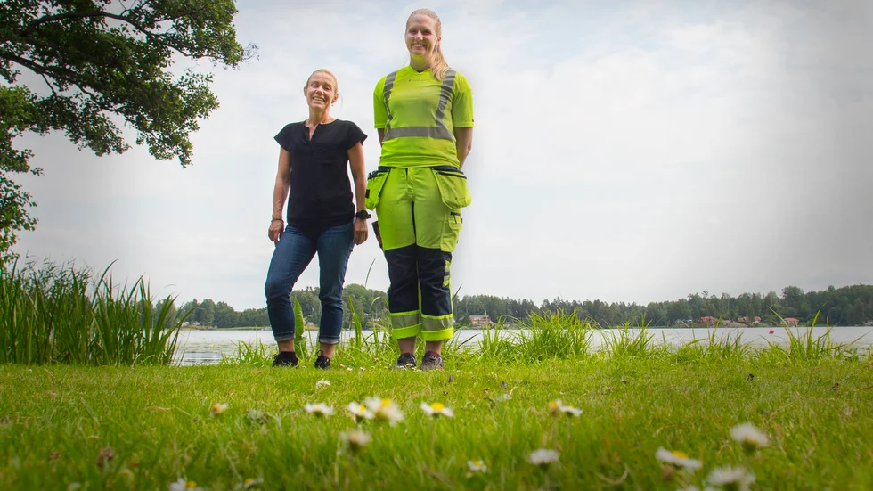 Helen Sylvefjord, kommunikationschef och Sara Heintze, avdelningschef vattenverk på Sörmland Vatten. 