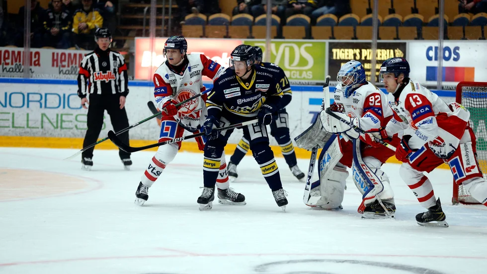 Västerviks IK förlorade mot HV71 med Myles Powell på onsdagskvällen.
