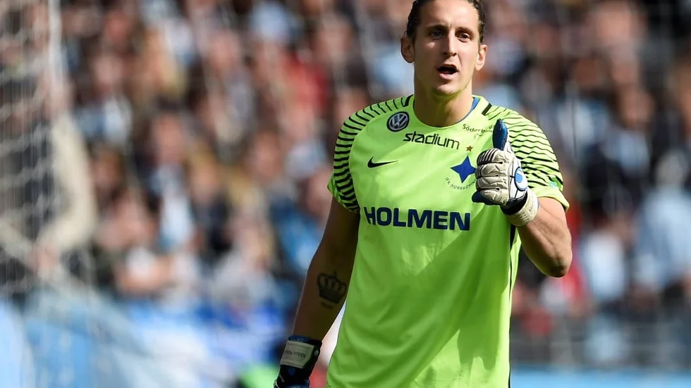 Tillbaka. David Mitov Nilsson vaktar IFK Norrköpings mål i tisdagens U21-match mot Sundsvall.