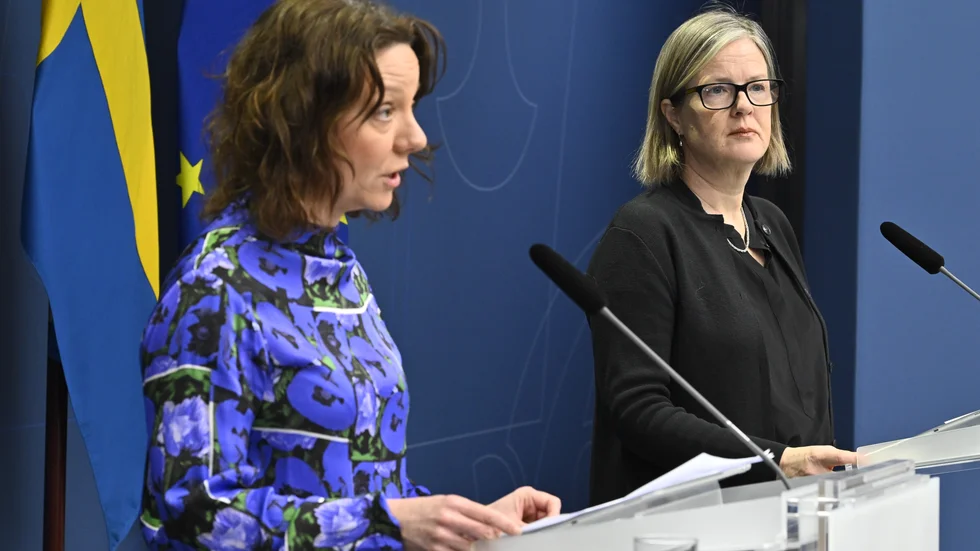 Biståndsminister Matilda Ernkrans (S) tillsammans med Sidas generaldirektör Carin Jämtin.