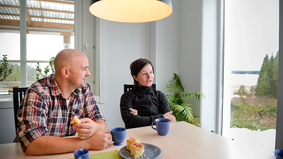 Tillsammans. ”Nu får man vara med någon man tycker om utan att det är på tid”, säger Jaana Tengman.