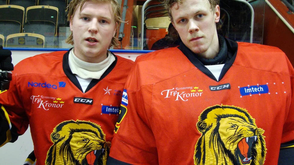 Christoffer Lindblom gjorde Lejons mål och målvakten John Westermark svarade för en fin insats mellan stolparna. Foto: Mikael Marklund