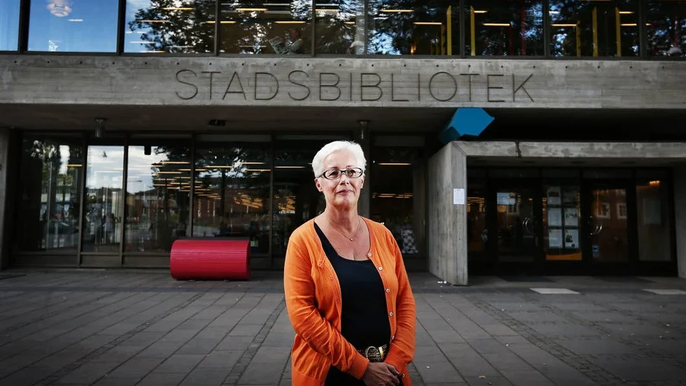 Birgitta Hjerpe, bibliotektschef vid Norrköpings Stadsbibliotek, är glad över det nya digitala centret.