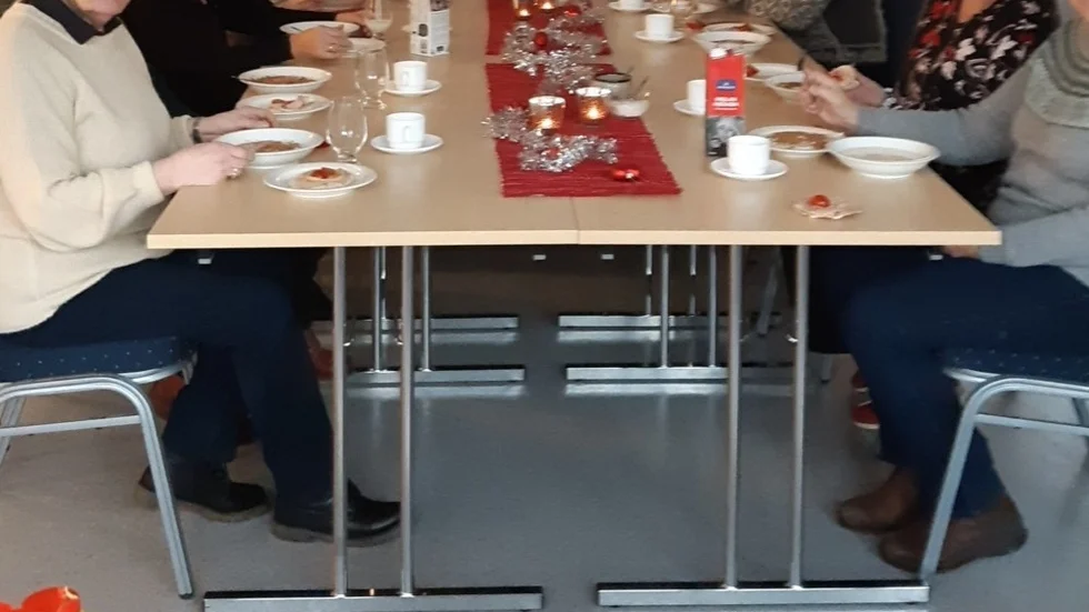Evenemanget avslutades med jullunch under trevliga former.