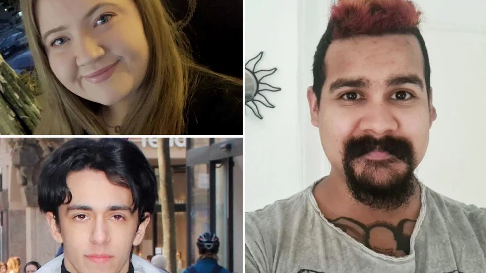 Första utbildningen i digital spelkultur "Digitala spel och community management" på Bona Folkhögskola avslutas i mitten av januari. Nicole Kjellberg (uppe till vänster),  Mazen Abdulwahed (nere till vänster) och Ayo Forsbäck är tre av tolv kursdeltagare. 