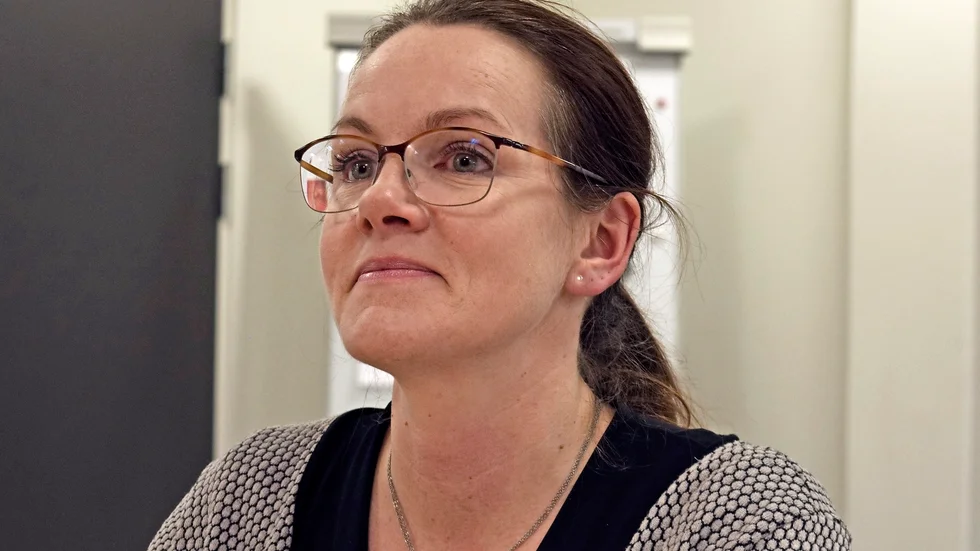 Sandra Bergström, elevassistent på Anderstorpsgymnasiet. 