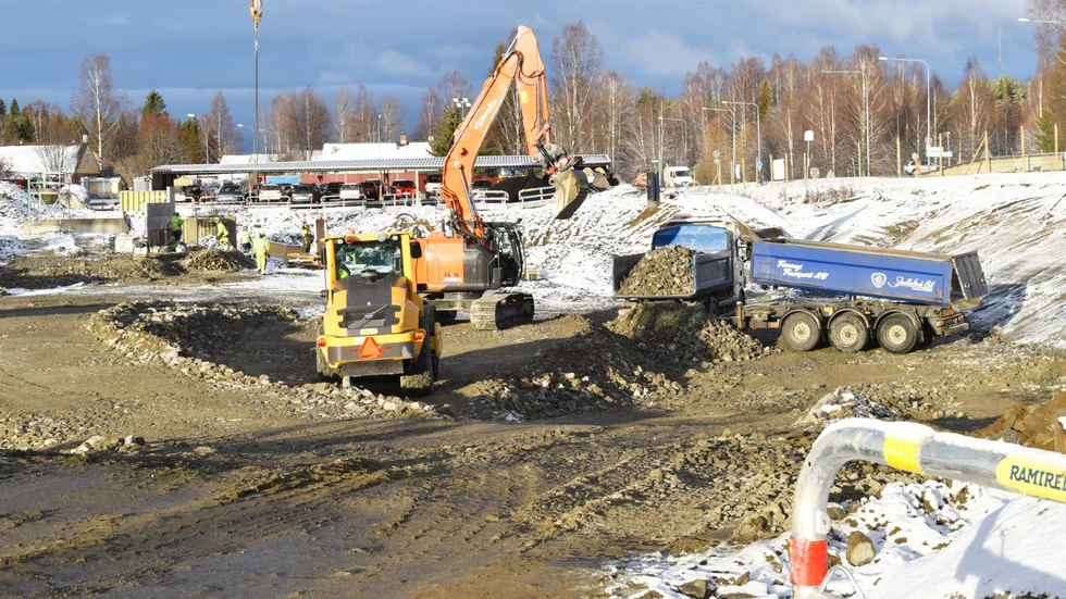 Gropen sett från motsatta sidan, från öster mot väster. 