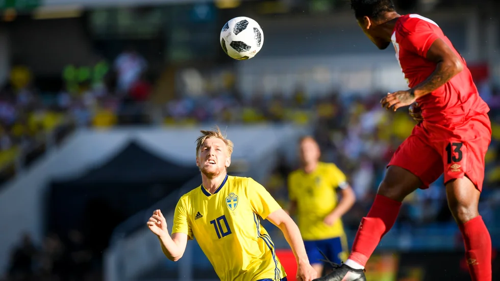 Visstidsanställd. Emil Forsberg har kontrakt till 2021, men klagar nog inte över anställningstryggheten.