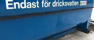 Hushåll var utan vatten 