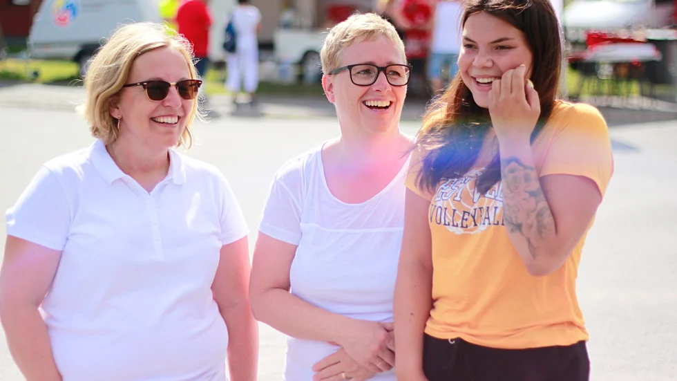 Astrid Forslund, Ulrika Bjursell och Selma Johansson.