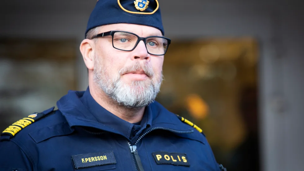 Lokalpolisområdeschef Fredrik Persson.