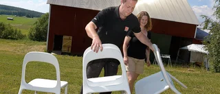 Hade bröllopsfest i foderladan