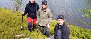 Premiärfiske i Rapatjärnarna