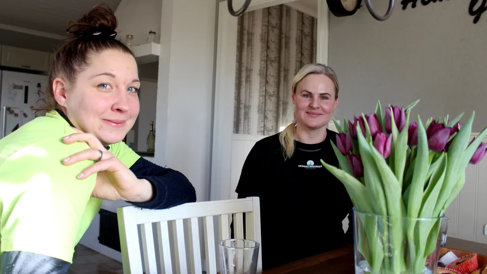 Anna (till vänster) och Evelina känner varandra utan och innan. "Man vet nästan vad den andra tänker", säger Evelina. 