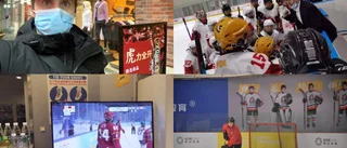 Inget Sverigebesök i sikte för hockeytränaren Johan i Wuhan • ”Vi har följt OS frenetiskt”
