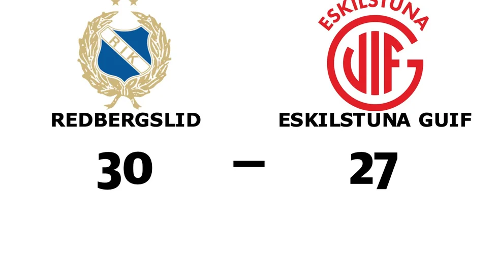 Redbergslids IK vann mot Eskilstuna Guif