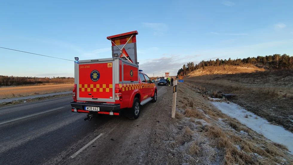 Under onsdagsmorgonen inträffade en trafikolycka på Ådarakan.