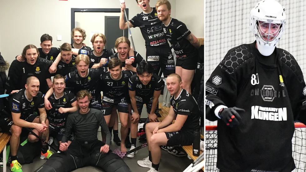 Gamla Stans segerjubel i omklädningsrummet efter tisdagskvällens DM-knall ville inte ta slut. Målvakten Hampus Brandt, som räddade 41 skott, var en av flera hjältar. 