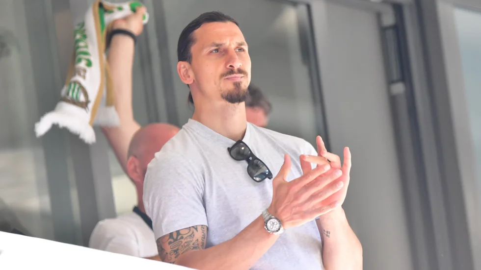 Zlatan Ibrahimovic på Hammarbyläktaren. Arkivbild.