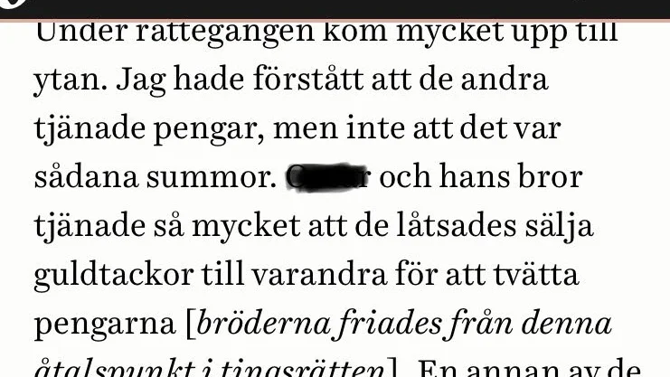 


Först ändrades namnet av en slump till den andre broderns, nu har det ändrats till ett namn som inte förekommer i utredningen.



