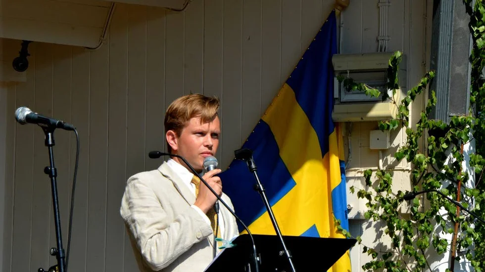 Talare på nationaldagsfirandet i Söderköping var Edvard Hollertz.