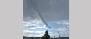 Tromb drog in över Skellefteå