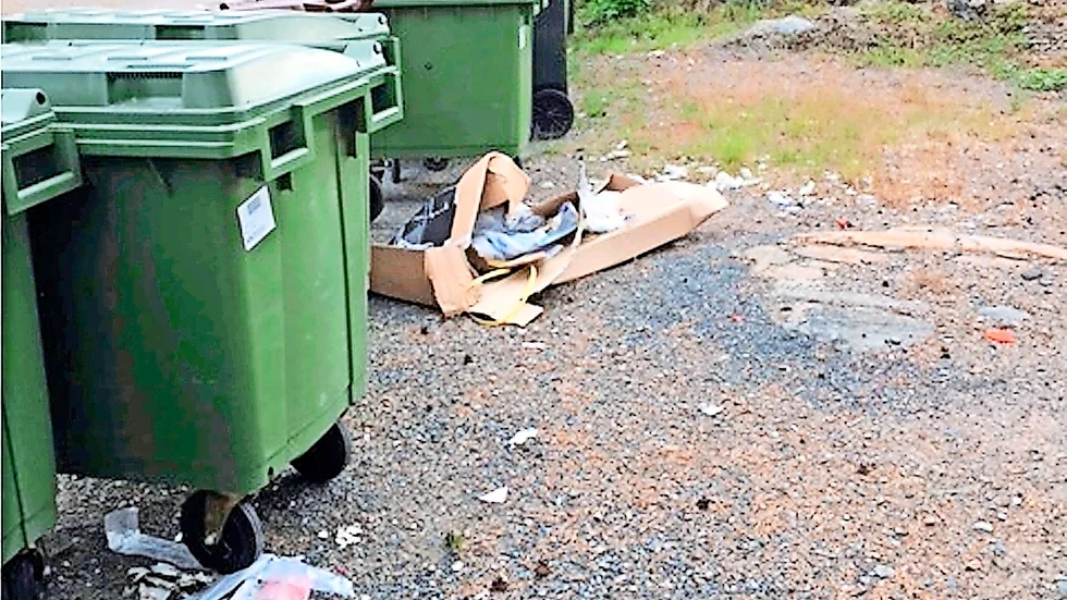 SKRÄPIGT. Det ser för bedrövligt ut, utbrister skribenten.