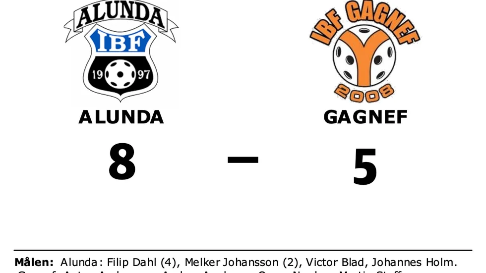 Alunda IBF vann mot IBF Gagnef
