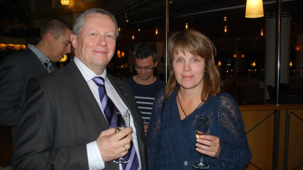 Leif Häggmark och Berit Backvid, båda från Dataföreningen i norr.