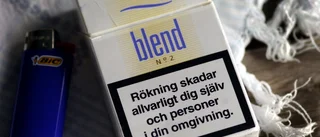 Ingen varningstext på tobaken