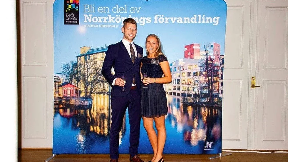 Philip och Therése prisades nyligen på Unga entreprenörsgalan.