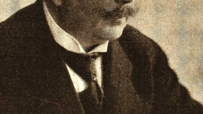 Porträtt av Axel Ekman, som prydde omslaget till Hvar 8 Dag 1916.