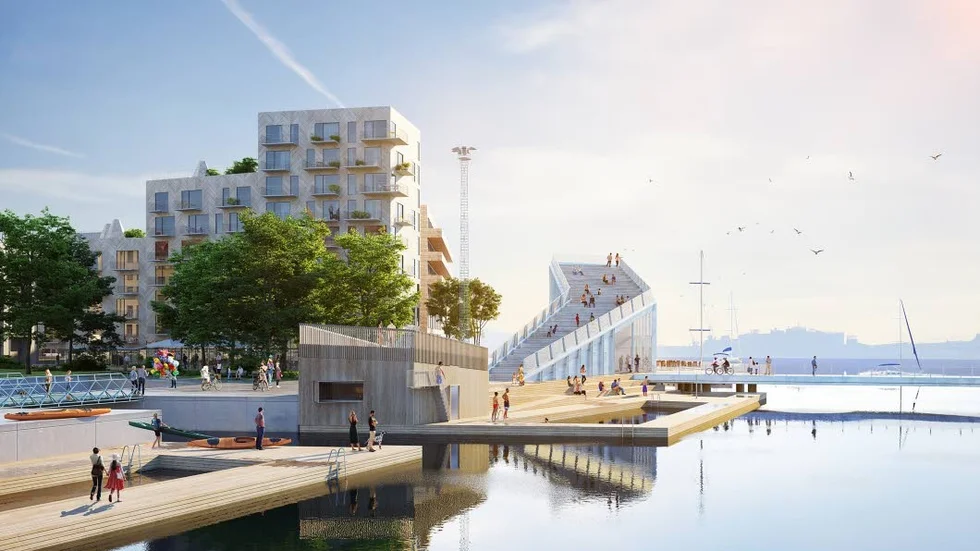 "Att vi nu tecknat avtal med NCC är en milstolpe i arbetet med att förverkliga Inre hamnen", säger Kikki Liljeblad (S), ordförande i stadsplaneringsnämnden.