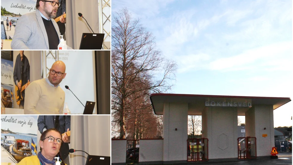 Dan Nilsson (S), Jon Sjölander (M) och Akko Karlsson (MP) var tre av talarna som under fullmäktige gav sin syn på affärsmässighet kontra samhällsnytta gällande Bökensved. 