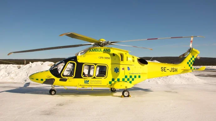 Det nya ambulanshelikoptern ska vara mycket säkrare vid start och landning.