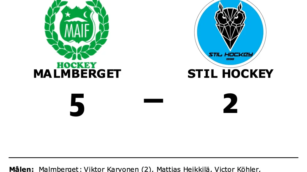 Malmbergets AIF vann mot Stil Hockey