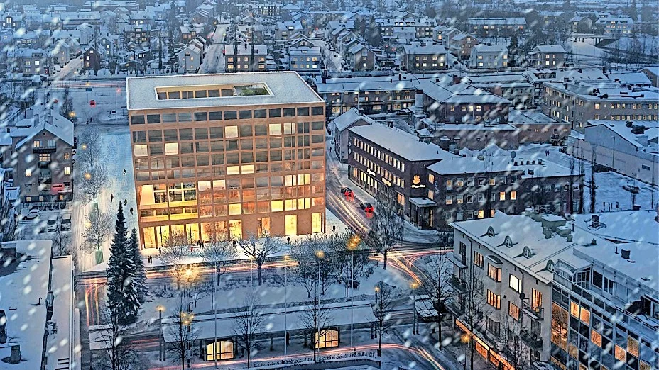 Förslag till kulturhus från Ett två trä