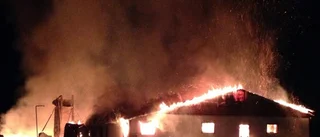 Brand i byggnad i Skråmträsk