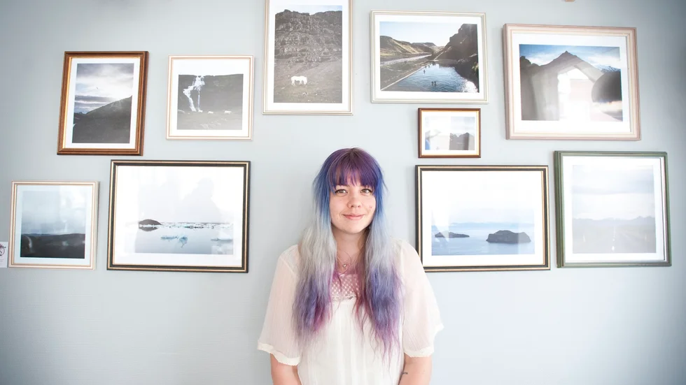 Kyligt. "Jag gillar att dra på det blå i mina bilder, så de upplevs extra kalla", säger Thea Holmqvist.