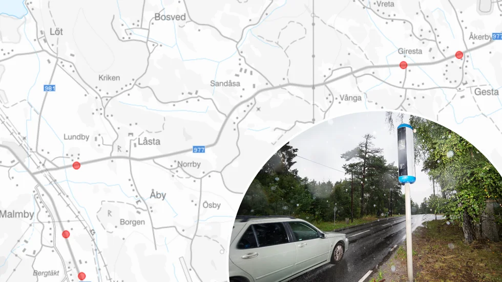 De olycksdrabbade vägarna mellan Malmby och Stallarholmen samt Malmby och Grundbro får inom kort trafiksäkerhetskameror.