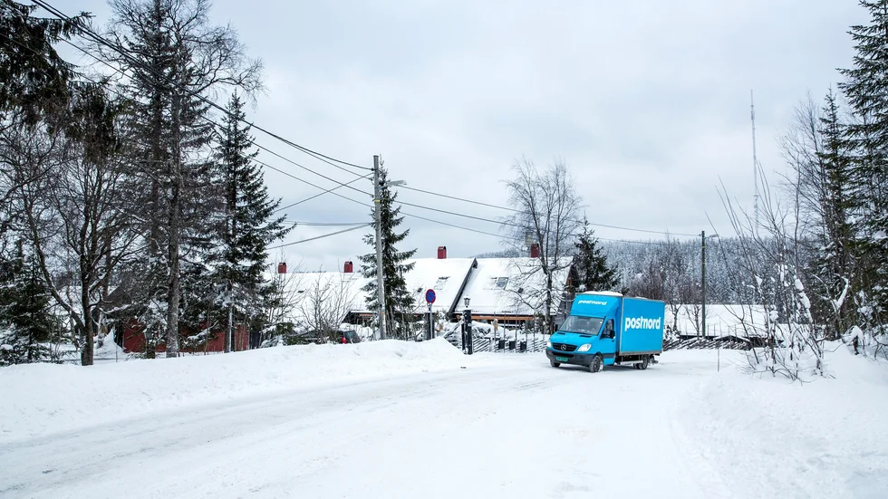 Inte alla får post när det är kallt. Post Nord ställer in vissa turer Foto: Post Nord.