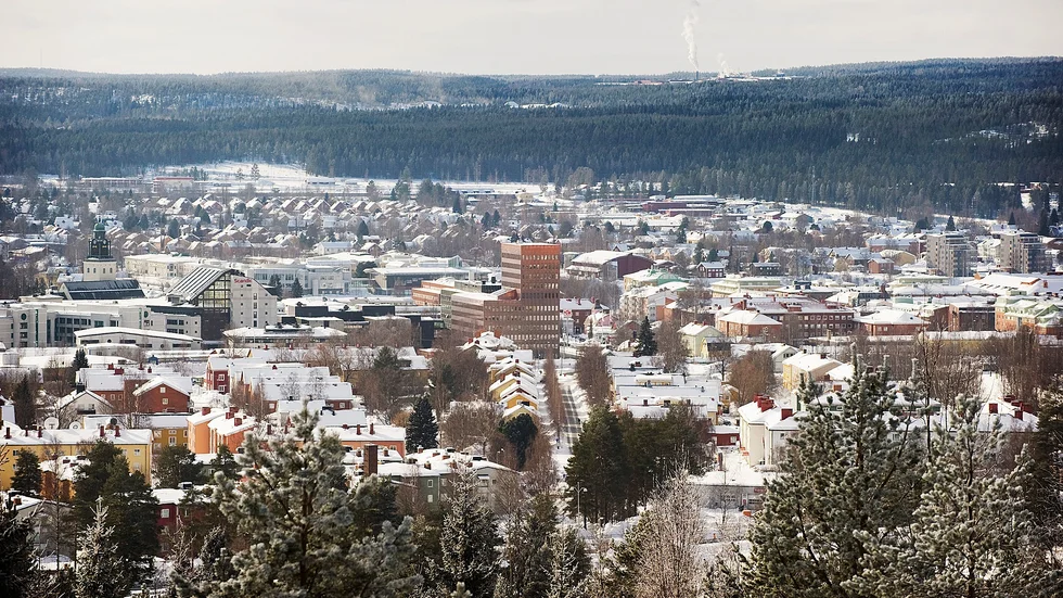 Skellefteå stad. Lars Westin menar att Skellefteå haft en positiv utveckling på slutet. Foto: Arkivbild: Lars Eriksson.