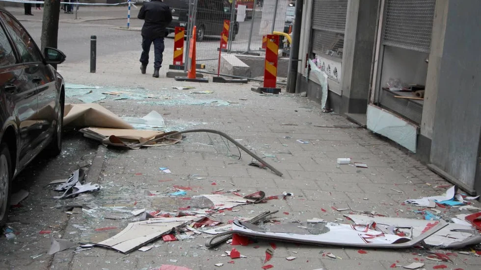 Explosion 3 - två butiker på S:t Persgatan/Gamla Rådstugugatan blev utblåsta den 14 april i år.