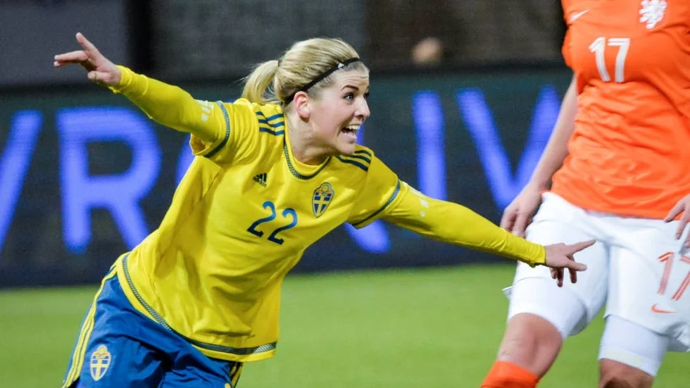 Fixade OS-biljetten. Olivia Schough gjorde det viktiga 1–1-målet mot Nederländerna.