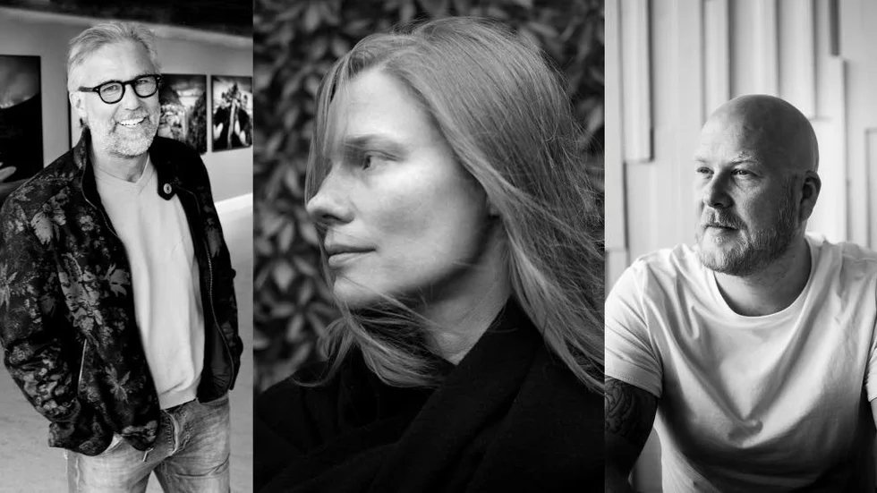 Ragnar Axelsson, Lina Scheynius och Kristoffer Granath.