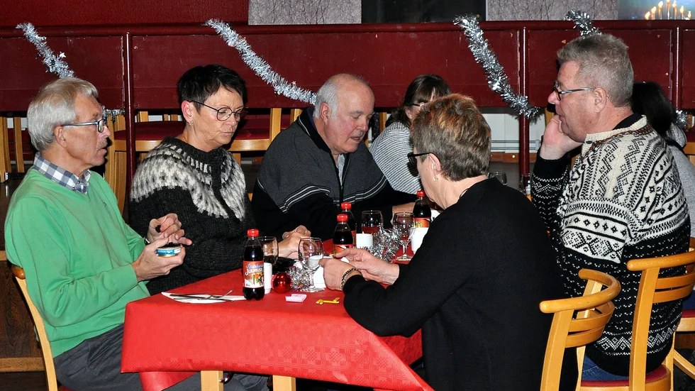 Några av de medlemmar som deltog i SKPF:s julmiddag den 1 december.

