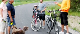 De varnar för en ofärdig cykelbana