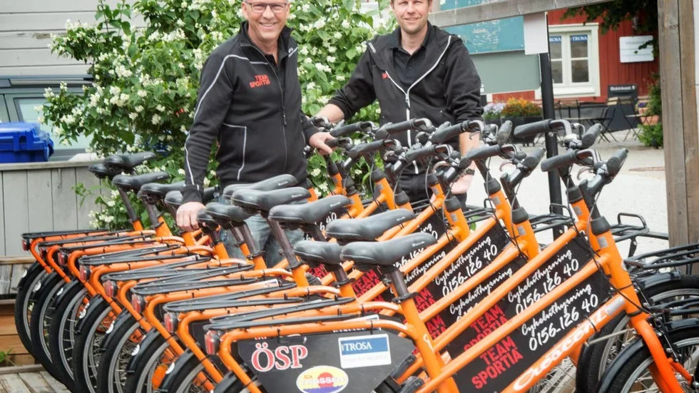 Billy och Jim Johansson började i lite större skala för tio år sedan med att hyra ut citycyklar.