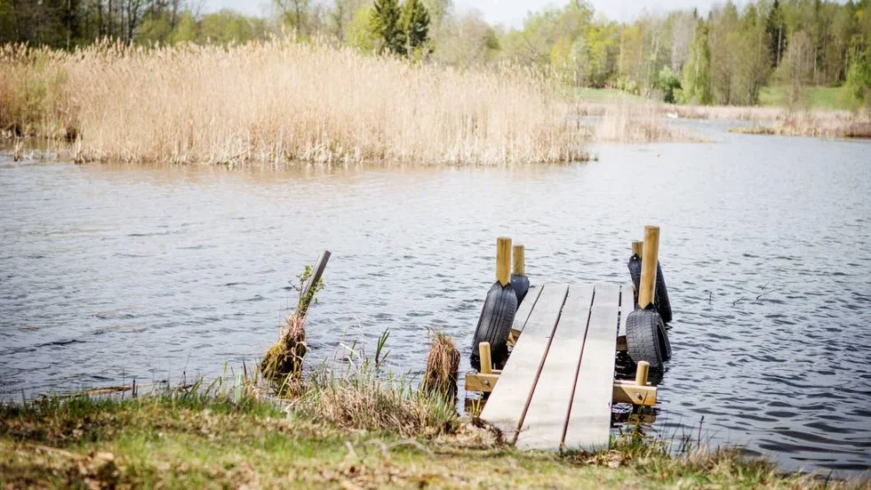 Bryggan intill Bäverstigen.