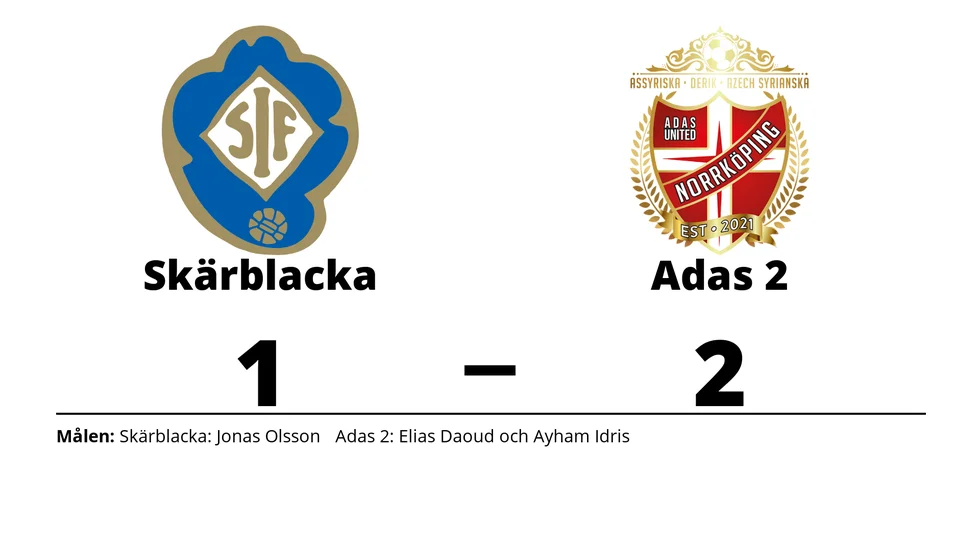 Skärblacka IF förlorade mot IK Adas United